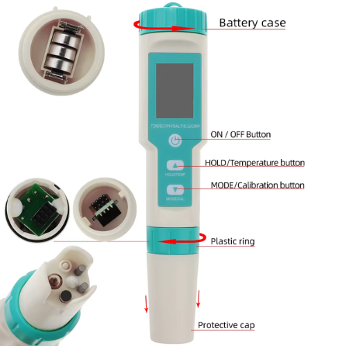 Digital PH/TDS/EC/ORP/Salinity /SG/TEMP Meter